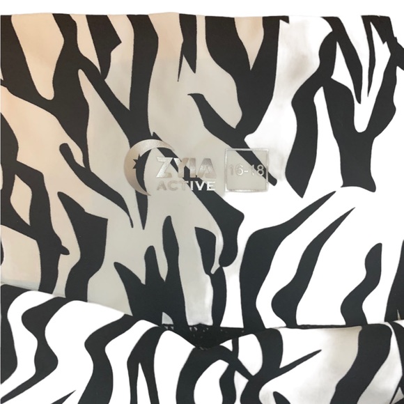Zyia brilliant pocket zebra leggings 7/8 mid rise - Picture 4 of 6